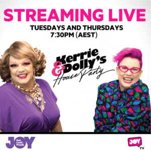 Kerrie and Dolly’s House Party by JOY 94.9 - LGBTI, LGBTIQA+, LGBTQIA+, LGBT, LGBTQ, LGB, Gay, Lesbian, Trans, Intersex, Queer Podcasts for all our Rainbow Communities