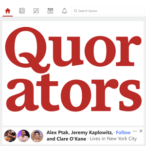 Quorators by Alex Ptak, Jeremy Kaplowitz, and Clare O&apos;Kane
