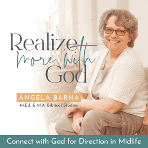 Realize More With God, Christian Women, Connect with God, Bible Study, Daily Devotion by Angela Barna, Spiritual Growth Mentor, Bible Teacher, Christian Mental Health Coach
