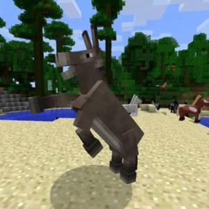 The minecraft donkey by Josh and koen