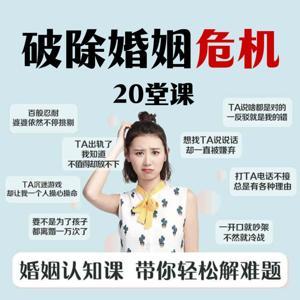 20堂课破除婚姻危机——让夫妻更亲密的婚姻必修课 by 慧日普照
