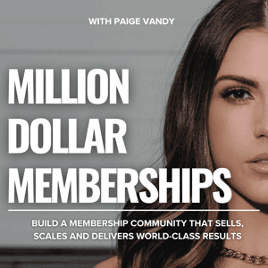 Million Dollar Memberships Podcast by Paige Vandy