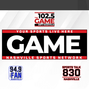 The Game Nashville Sports Network by 102.5 The Game
